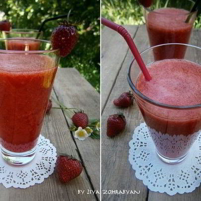 Коктейль Имбирная клубничка