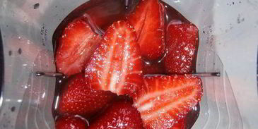 коктейль имбирная клубничка