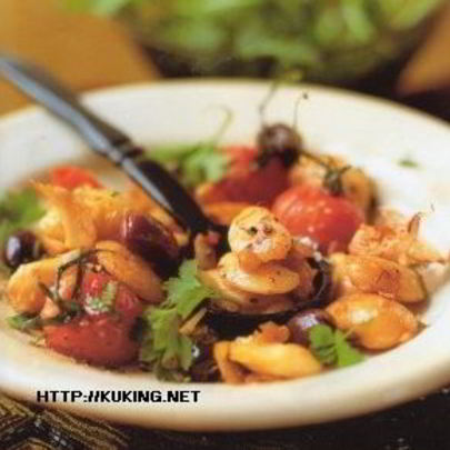 Таджин из белой фасоли с оливками