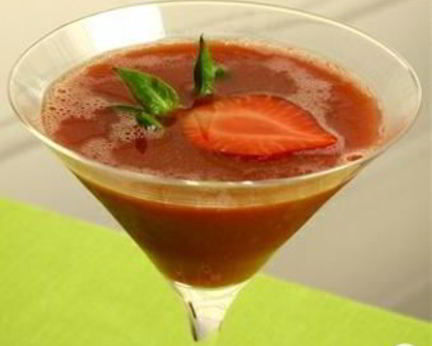 Клубничный коктейль с горячим шоколадом