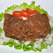 Рецепт Говяжьей печени с вином и луком