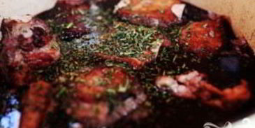 ребрышки с вином и сливками