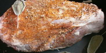 свиная рулька с вином марсала