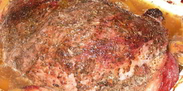 запеченная телятина с вином и персиками