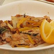 Рецепт Морской рыбы фламбе с виски и грушей