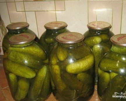 Огурцы соленые с водкой