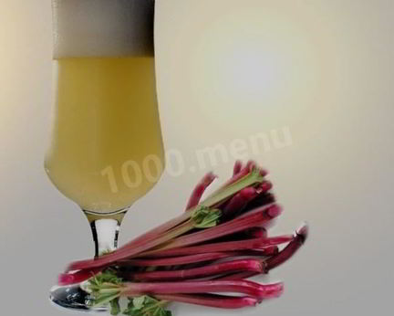 Квас из ревеня