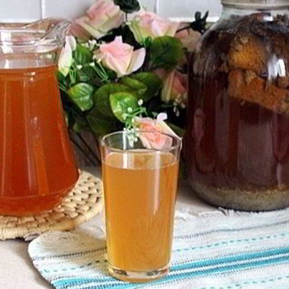 Квас из ржаного хлеба