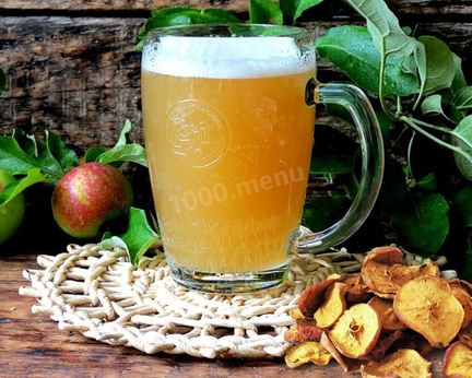 Квас из сушеных яблок