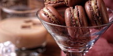 шоколадные макарон с ликером baileys