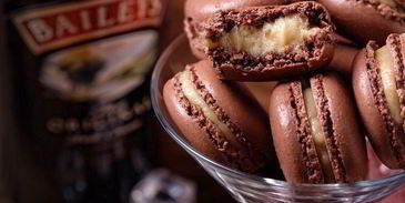 шоколадные макарон с ликером baileys