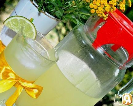 Имбирный лимонад с мятой