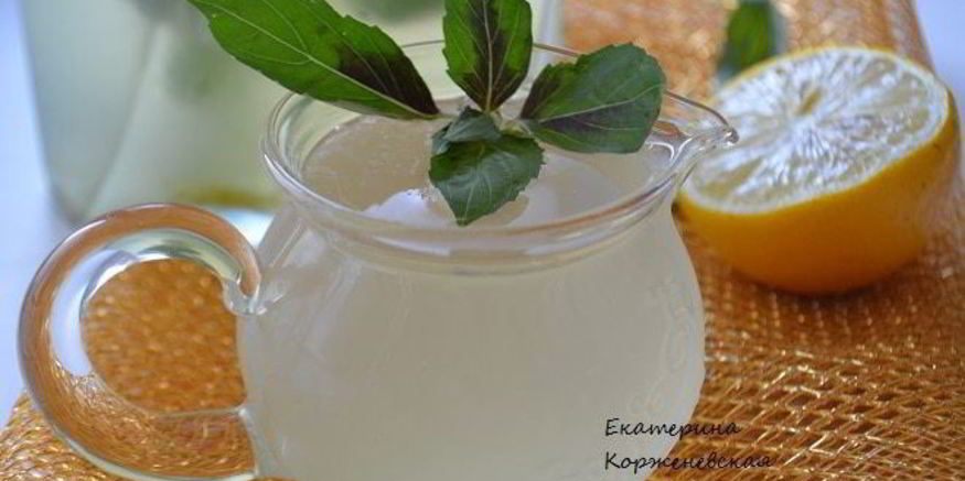 Рецепт лимонада с базиликом и душистым перцем