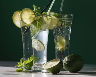 Лимонад с мятой и лаймом