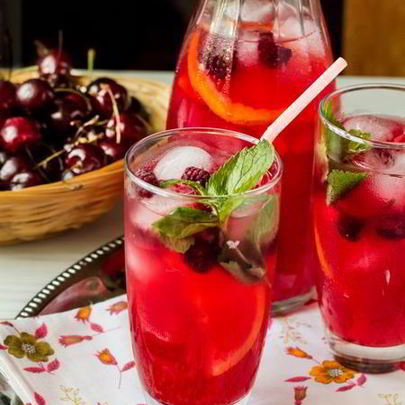 Малиновый лимонад с лимончелло