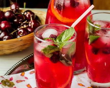 Малиновый лимонад с лимончелло