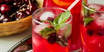 малиновый лимонад с лимончелло