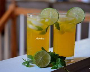 Чай Мохито со льдом