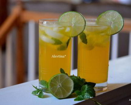 Чай Мохито со льдом