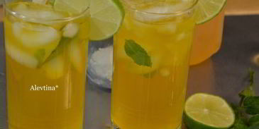 чай мохито со льдом