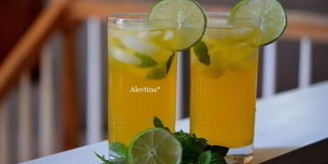 чай мохито со льдом