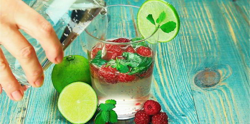 Рецепт малинового мохито