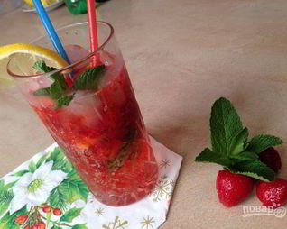Мохито с клубникой