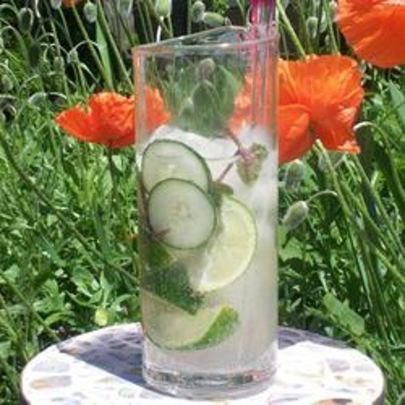 Мохито с мятой и свежим огурцом