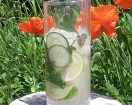 Мохито с мятой и свежим огурцом