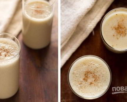 Коктейль на кокосовом молоке с бананом