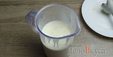 молочный коктейль с бананом и мороженым