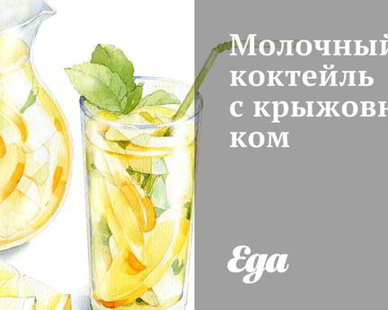 Молочный коктейль с крыжовником