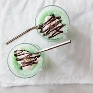 Рецепт Молочного коктейля с мятным сиропом