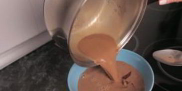 шоколадный лед для молочного коктейля