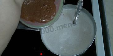 шоколадный молочный коктейль с бананом