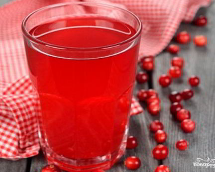 Брусничный морс с медом