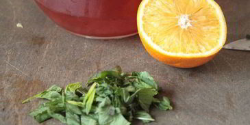 клубнично-апельсиновый морс