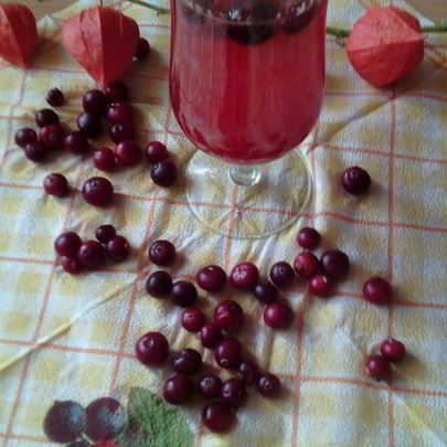 Клюквенно-апельсиновый морс