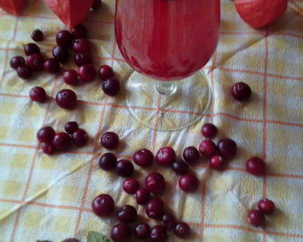 Клюквенно-апельсиновый морс