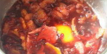 клюквенно-мандариновый морс