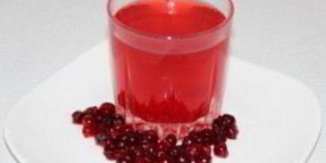клюквенный морс из замороженной клюквы