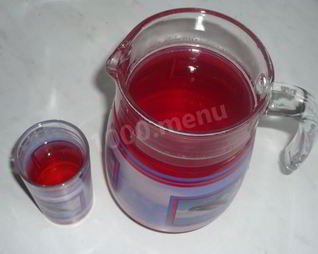 Морс брусничный с мятой