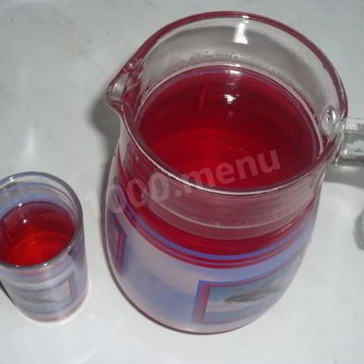 Морс брусничный с мятой