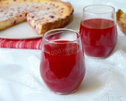 Морс из свежей брусники