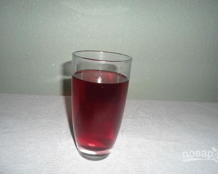 Морс из вишни замороженной