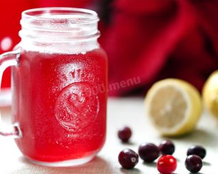 Морс из замороженной клюквы и брусники