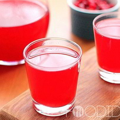 Морс из замороженной клюквы