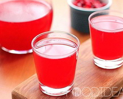 Морс из замороженной клюквы