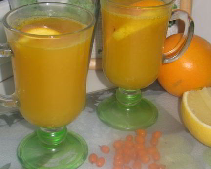 Облепихово-цитрусовый морс