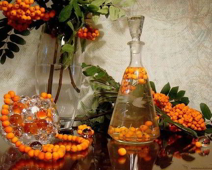 Настойка на рябине на самогоне